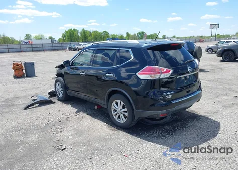 2015 Nissan Rogue Sv z USA, uszkodzony, nr VIN KNMAT2MT9FP518748